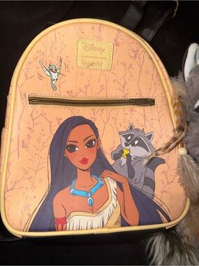 Loungefly Peach Pocahontas Mini Backpack Pocahontas